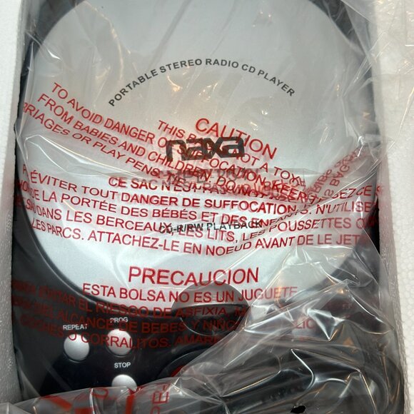 Naxa NPB251 Portable CD Player with AM/FM Radio - Black New in Box - Picture 9 of 14